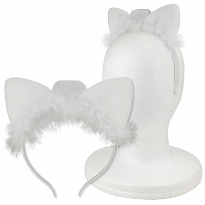 イルミネーションネコ耳カチューシャ (ホワイト)(コスチューム)