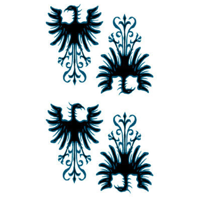 タトゥーシール トライヴ鷲(タトゥー・刺青シール)