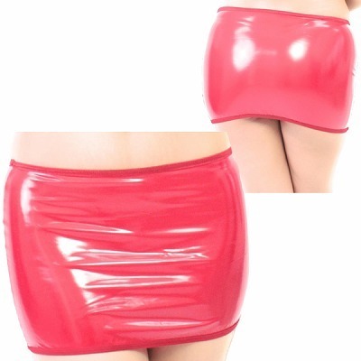 エナメルミニスカート レッド(コスチューム)