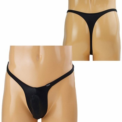 メンズ 2wayストレッチ上向きもっこりTバック ブラック(ランジェリー)