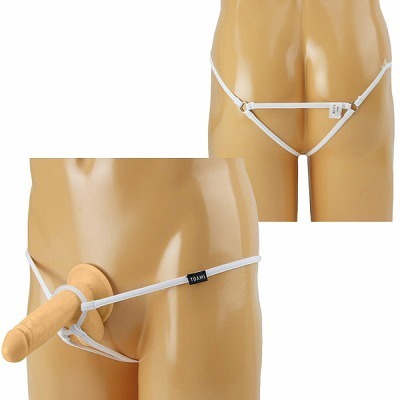 シリコンパワーリング付きストリングショーツ ホワイト(ランジェリー)