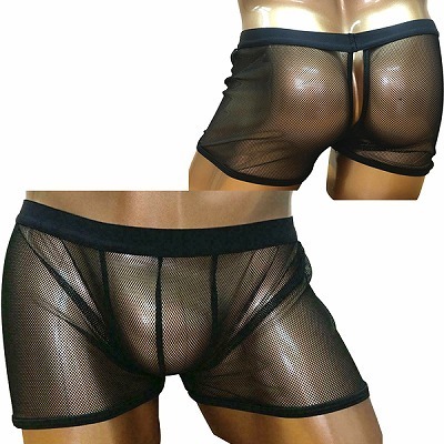 BadDaddy SEXYレースOバック トランクス ブラック(ランジェリー)