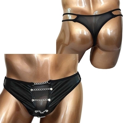 <BadDaddy>ストッパーチェーンショーツ ブラック(ランジェリー)
