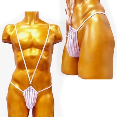 <BadDaddy>セクシーメンズサック(S−003)ホワイト(ランジェリー)