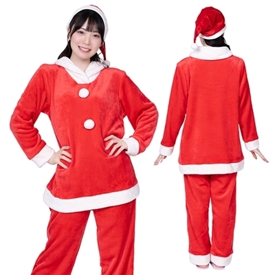 ふっわふっわマシュマロサンタパジャマ(コスチューム)