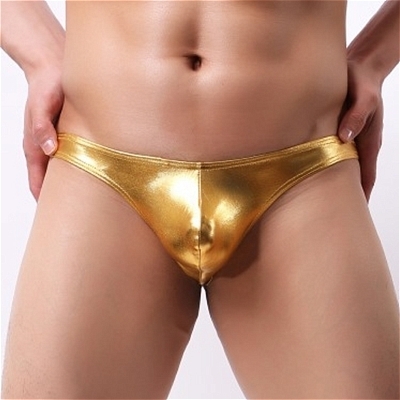 メタリックゴールドTバック(ランジェリー)