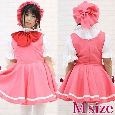 チェリーガールワンピースセット M(コスプレ衣装)