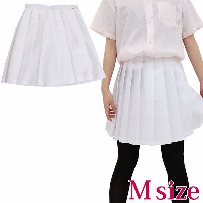 無地プリーツスカート単品 M(コスチューム)