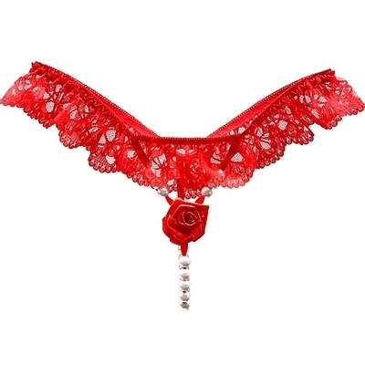 薔薇のパンティ (レッド)(ランジェリー)