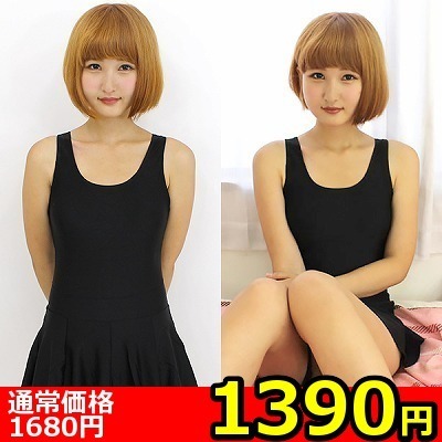 【1390円★数量限定】パッド付きの本物スカート付きスクール水着 黒 M<お一人様1点限り>(キャンペーン)